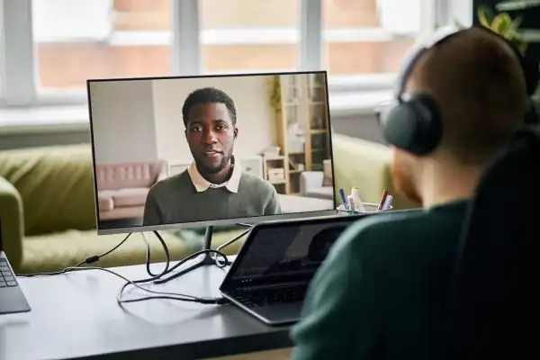 image of online mediation Farnborough in progress.