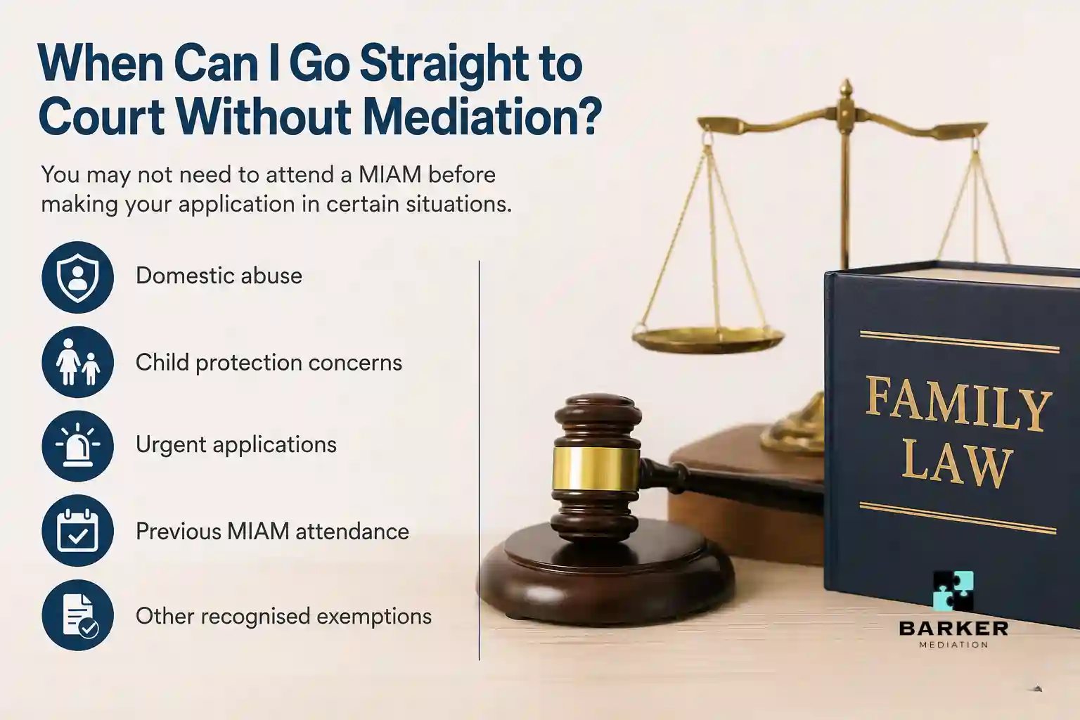 When Can I Go Straight to Court Without Mediation Farnborough?